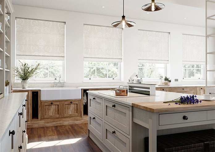 Laura Ashley Josette, Dove Grey - Twist&Fit Roman Blind - Image 7